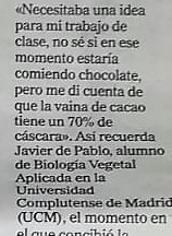 ECONOMÍA CIRCULAR CON SABOR A CACAO: JAVIER DE PABLO EN EL MUNDO